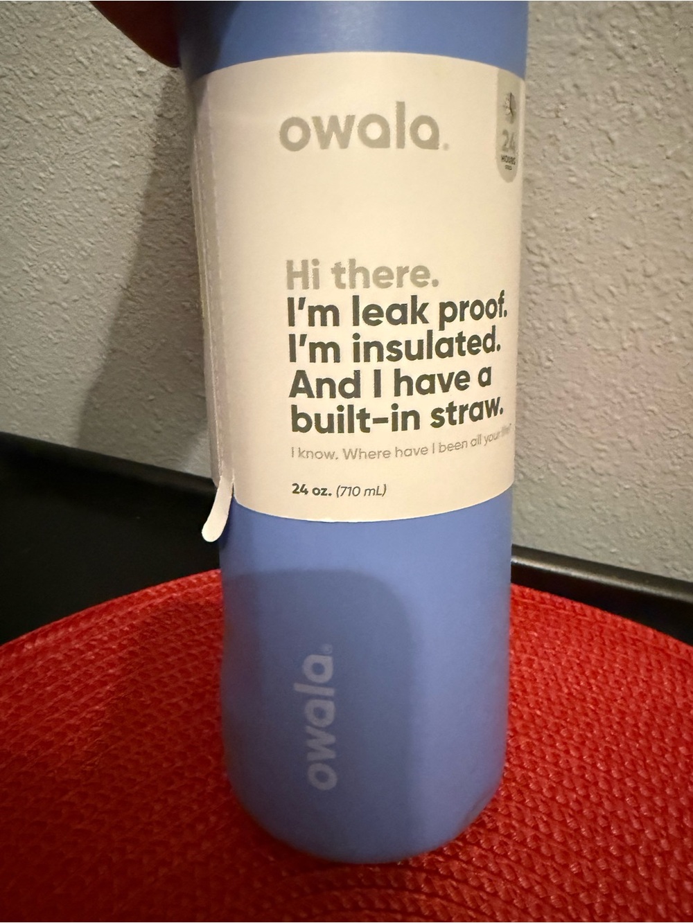 NEW Owala "Out of the Blue" 24oz Target Blue Periwinkle Stainless Steel Free Sip - Picture 4 of 6